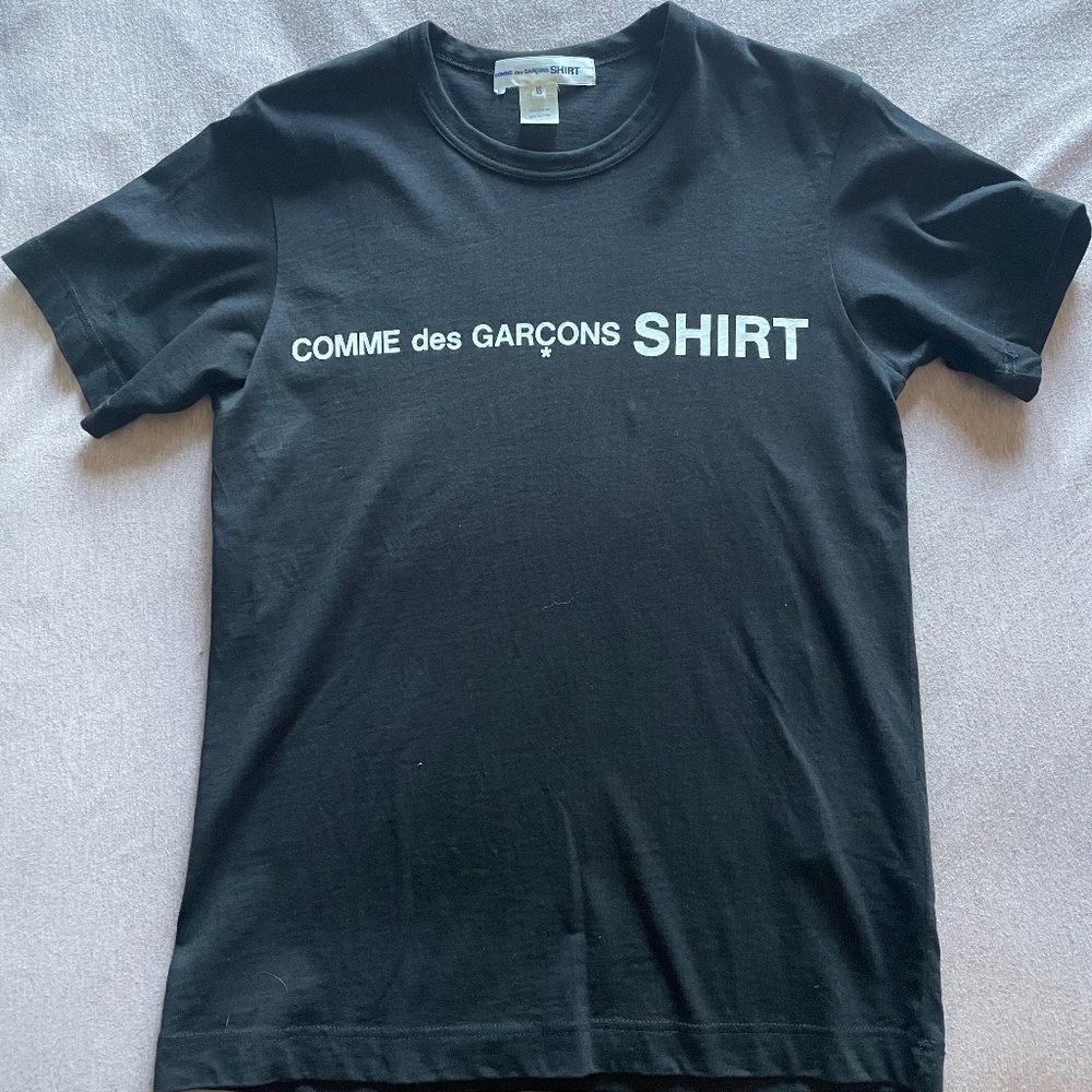 Comme de Garçon SHIRT Black Tee - Size XS